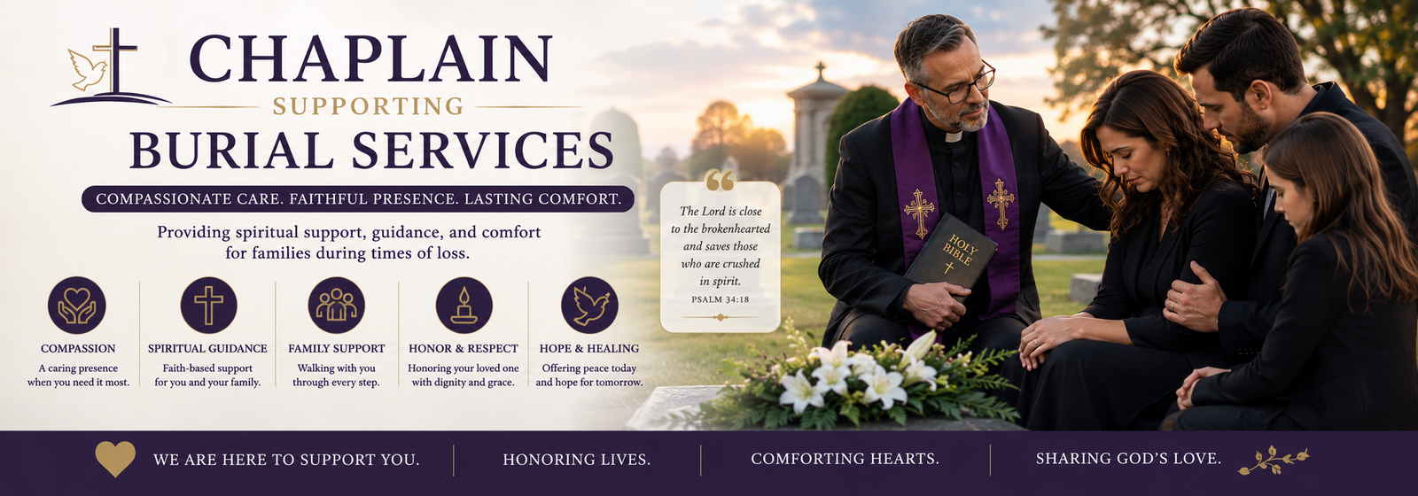 supporting burial services